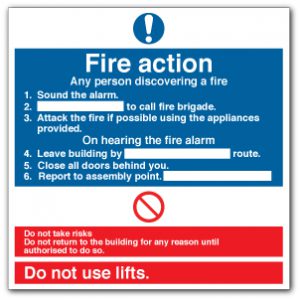 FA1-Fire action - Sound the alarm...