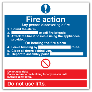 FA1-Fire action - Sound the alarm...
