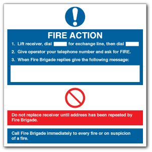 FA2-FIRE ACTION - Lift receiver...