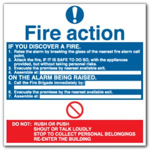 FA5-Fire action - IF YOU DISCOVER A FIRE...