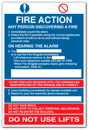FA6-Fire action - Immediately sound the alarm...