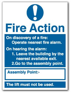 FA7-Fire Action - Operate nearest fire alarm...